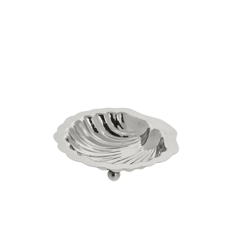 Scallia-Tablett, 12,5 x 12 cm, Silber