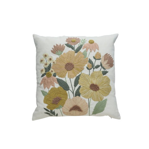 Vimina Kissenbezug 50x50 cm. Cremeweiß