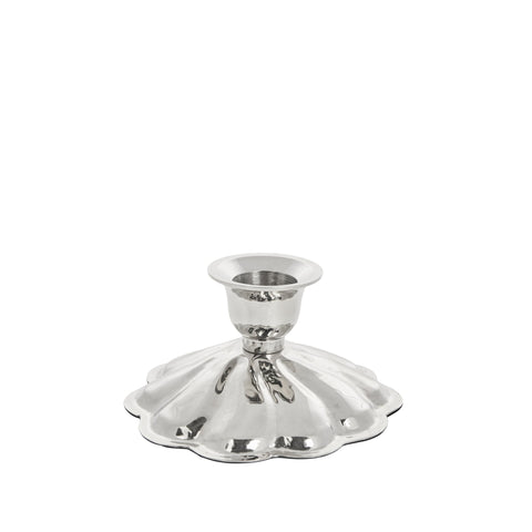 Scallia-Kerzenständer, 10,5 x 10,5 cm, Silber