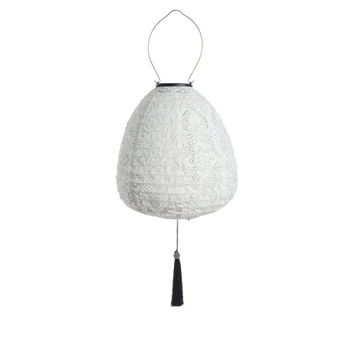 Lunaria Solarlaterne D26 x H26 Weiß