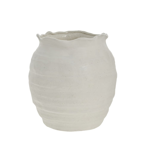 Niva Blumentopf D H29,5 Cremeweiß