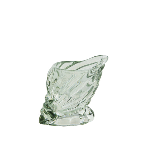 Votivkerze aus Nerina-Muscheln, B 6,5 x H 7,5 cm, Grün