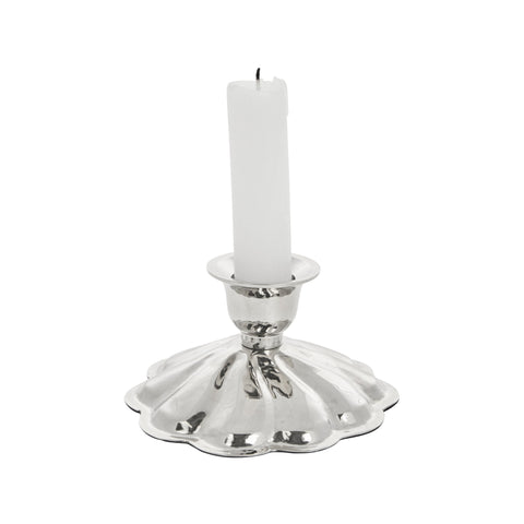 Scallia-Kerzenständer, 10,5 x 10,5 cm, Silber