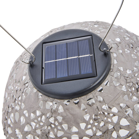 Lunaria Solarlaterne D20 x H20 D. Grau