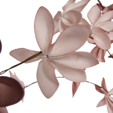 Happia-Blumendekoration, H 7 cm, Rosabraun