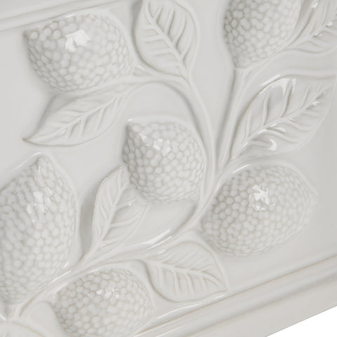 Limone Blumentopf D20 H15.8 Weiß