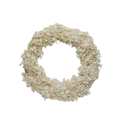 Hyllia-Hydrangea-Kranz H38 Cremeweiß