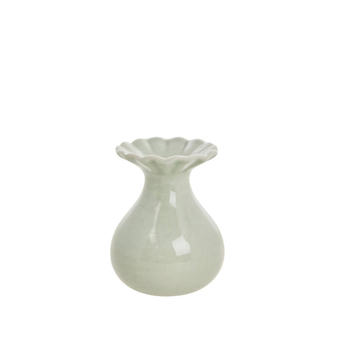 Dalia Vase, Höhe 8,8 cm, Länge: Grün