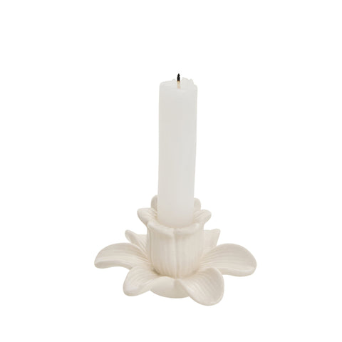 Deanne Blumenkerzenständer H5.6 Cremeweiß