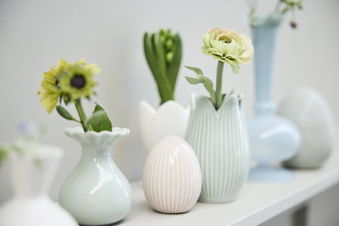 Dalia Vase, Höhe 8,8 cm, Länge: Grün