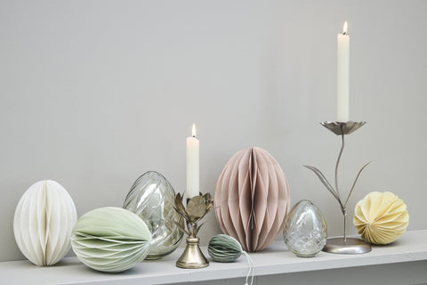 Steffia-Blumen-Kerzenständer H26 Silber