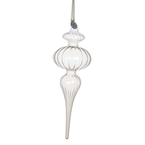 Glosille ornament H21 cm. leinen