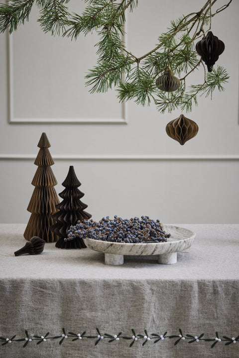 Poelle ornament H10 cm. hellbraun