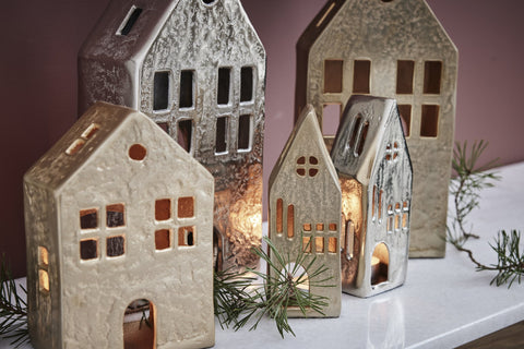 Marlinne Dekoration H30 cm. hell gold