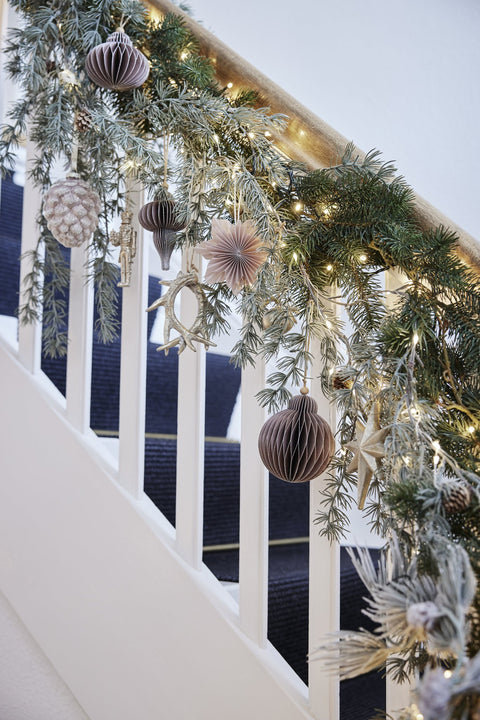 Paline ornament H10 cm. pudderrosa