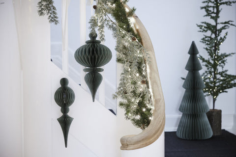 Poelle ornament H40 cm. grün