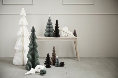 Poelle ornament H40 cm. gebrochenes weiss