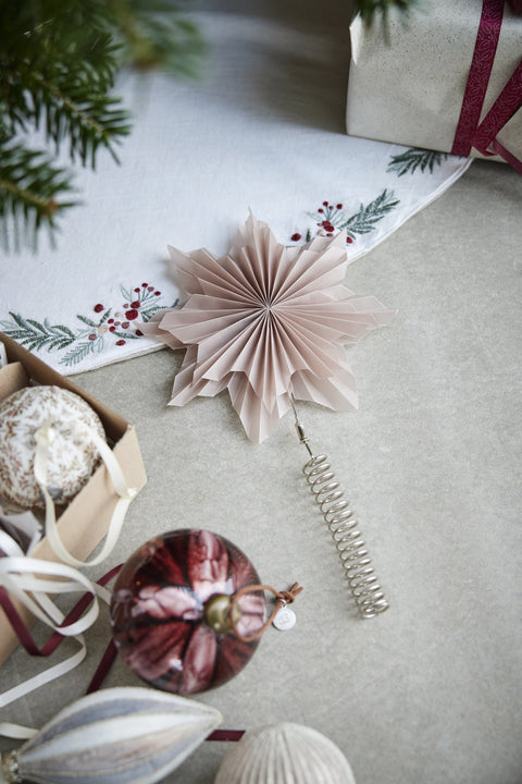 Penine Weihnachtsbaumteppich H cm. weiss