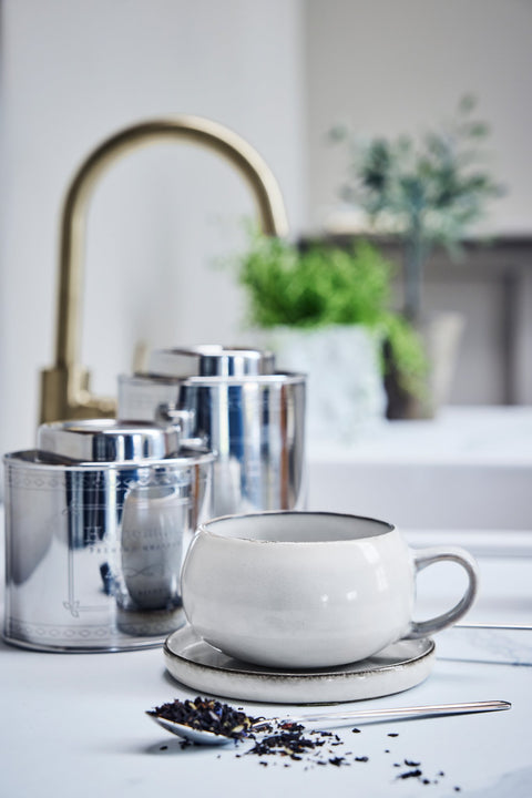 Delia Café Latte Teelöffel 19,9 x 15,7 cm, Silber