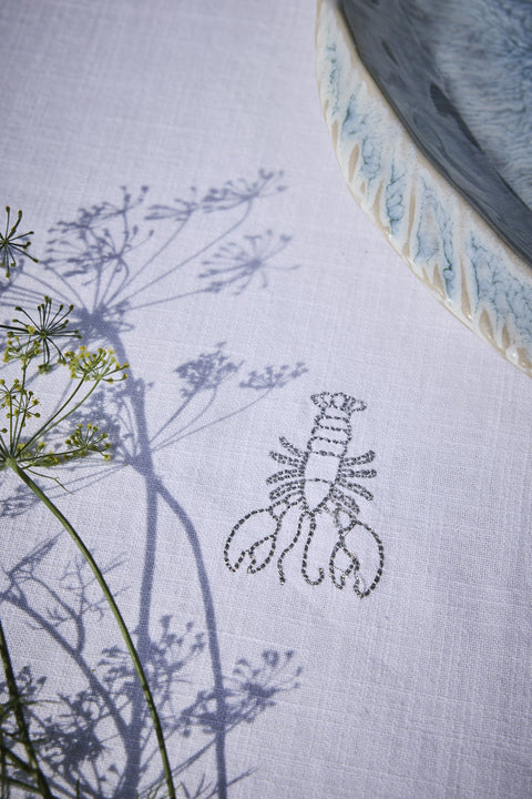 Tischdecke „Nerina“, bestickt, 280 x 140 cm, Weiß