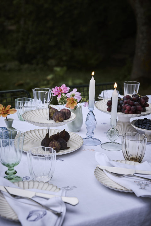 Nerina Fisch-Kerzenständer B9x H18 Blau