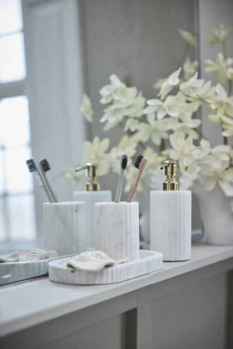 Eliana Dispenser H18,5 cm. weiss Marmor