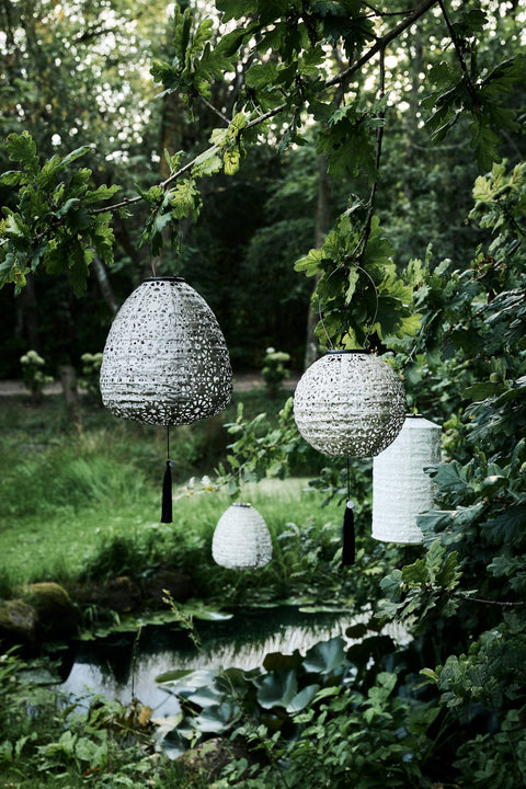 Lunaria Solarlaterne D18 x H33 Weiß