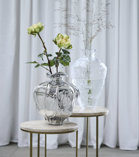 Celeste Vase D H25 Silber