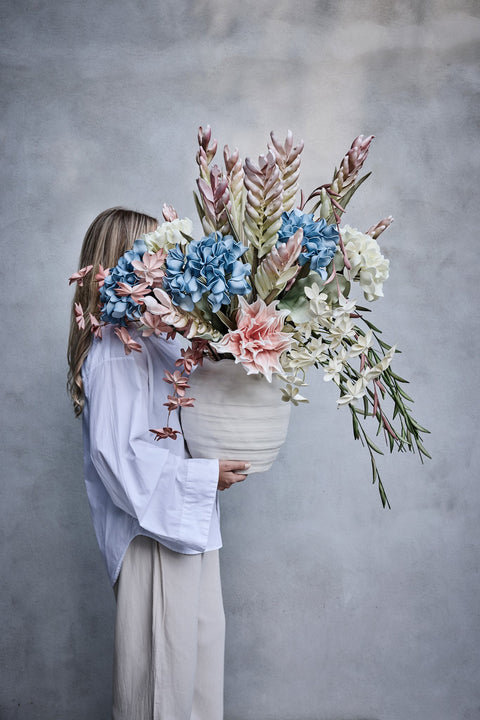 Niva Blumentopf D H29,5 Cremeweiß