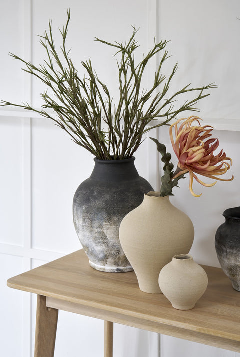 Hesille Vase 32 cm. leinen