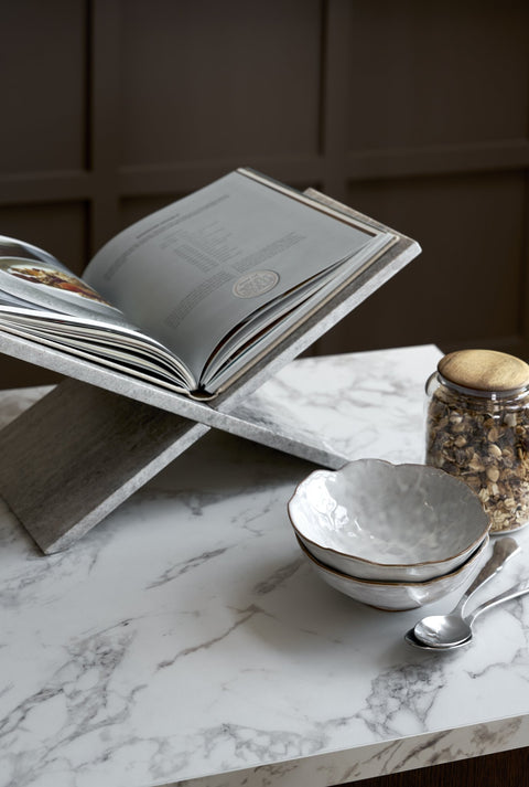 Elivinne Zeitschriftenhalter 45x20 cm dunkelbeige Marmor