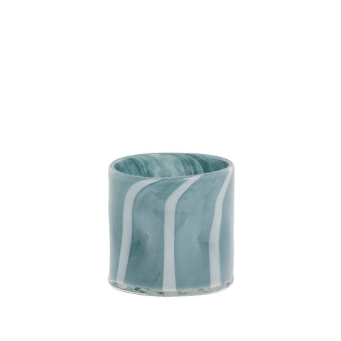 Marelle Vase/Teelichthalter 10x10 cm. hellblau