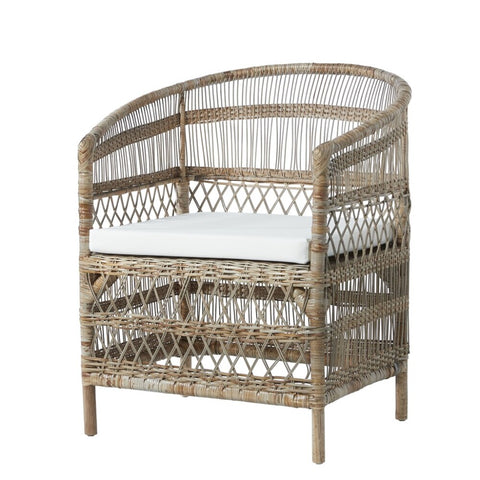 Norah Stuhl 70x52 cm. Rattan