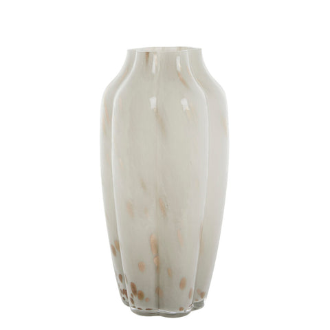 Mara Vase 31x15 cm. silber grau
