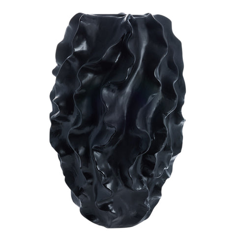 Sannia Vase 48 cm. schwarz