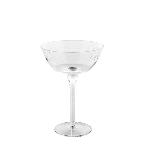 Dauphine champagner untertasse transparent H18 cm