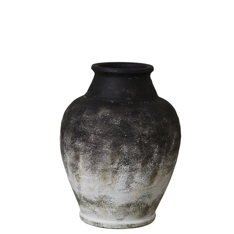Anna Vase H40,5 cm. antik schwarz