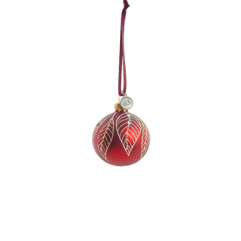 Cadelia Weihnachtskugel Ø6 cm. rot