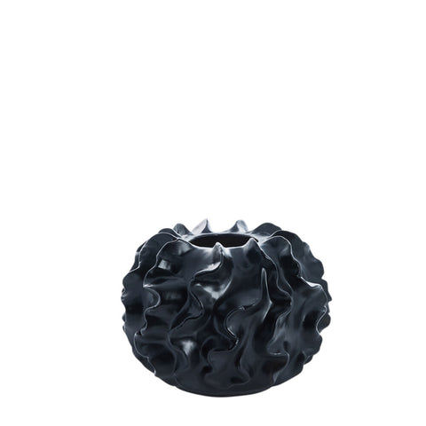 Sannia Vase 20,5 cm. schwarz