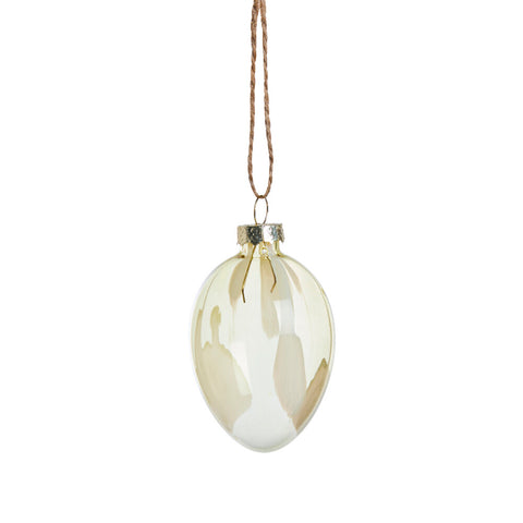 Feven Eier ornament Glas gelb