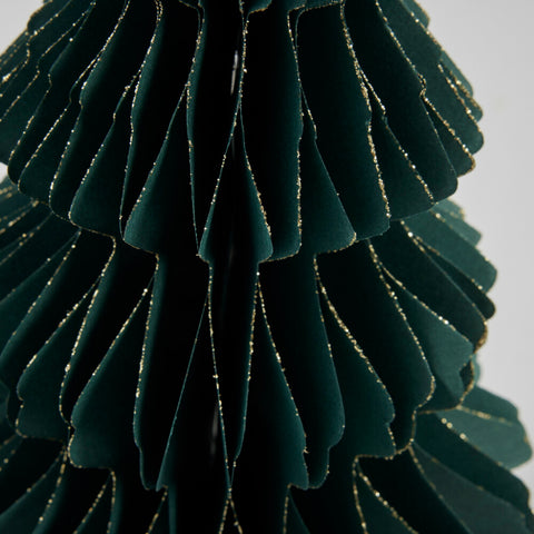 Pappia Papier-Weihnachtsbaum H31,5 cm. dunkel grün