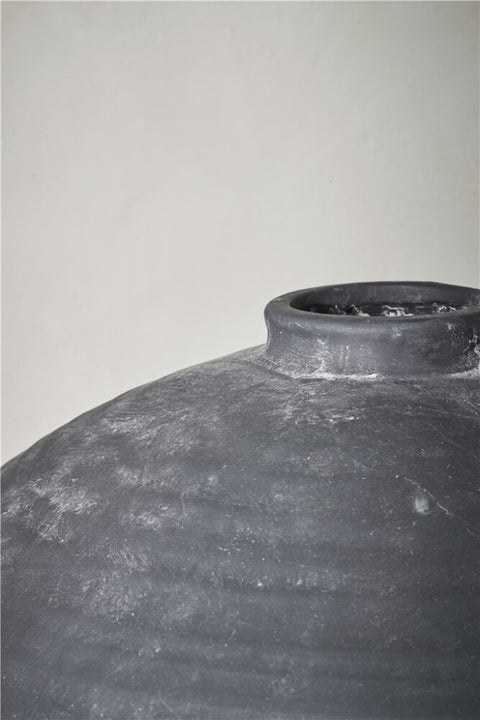 Catia Vase antik schwarz