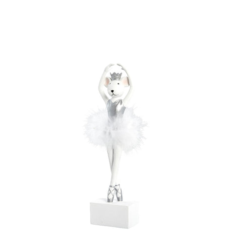 Salinna Ballerina-Maus H25,5 cm. weiss