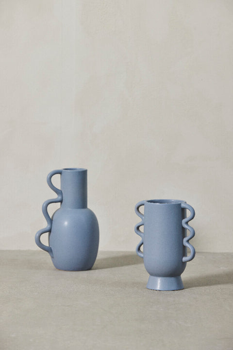 Suselle Vase 25,5 cm. blau