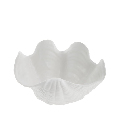 Sheline Muschelschale W21,5 cm. weiss