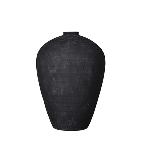 Catia Vase antik schwarz