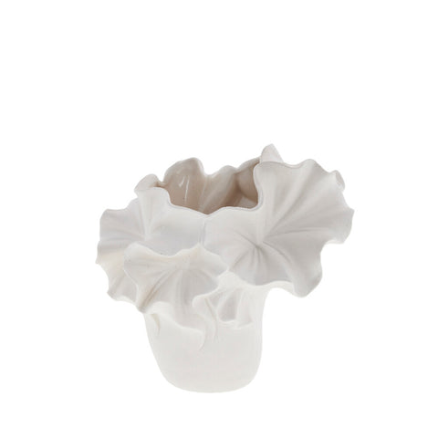 Isolinia Vase H21,6 cm. weiss