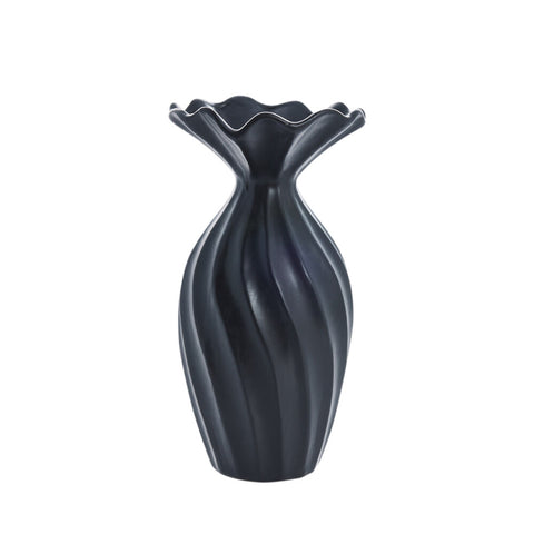 Susille Vase 25 cm. schwarz