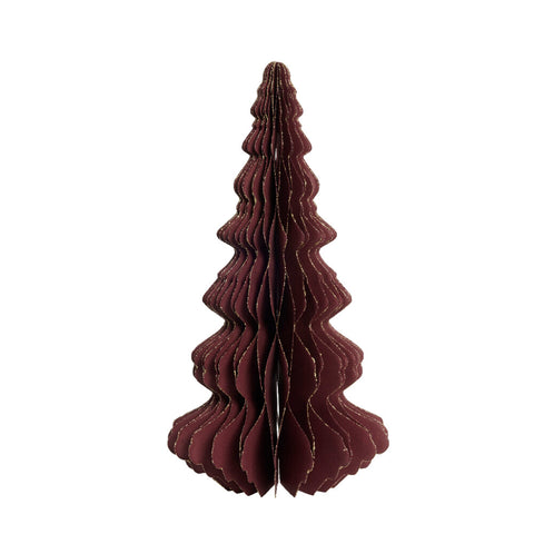 Pappia Papier-Weihnachtsbaum H31,5 cm. rot