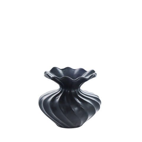 Susille Vase 14 cm. schwarz